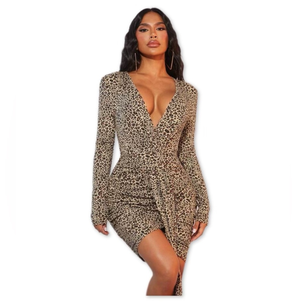 Leopard Body con Dress